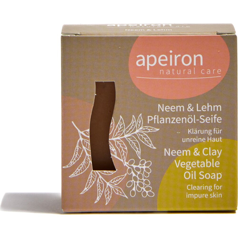 Apeiron Neem & Lehm Pflanzenölseife