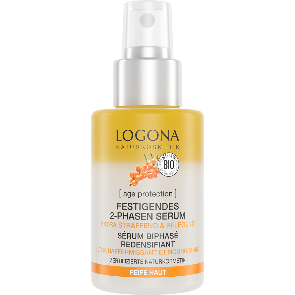Logona AGE PROTECTION festigendes 2-Phasen-Serum extra straffend & pflegend Bio-Sanddorn & Natürlich