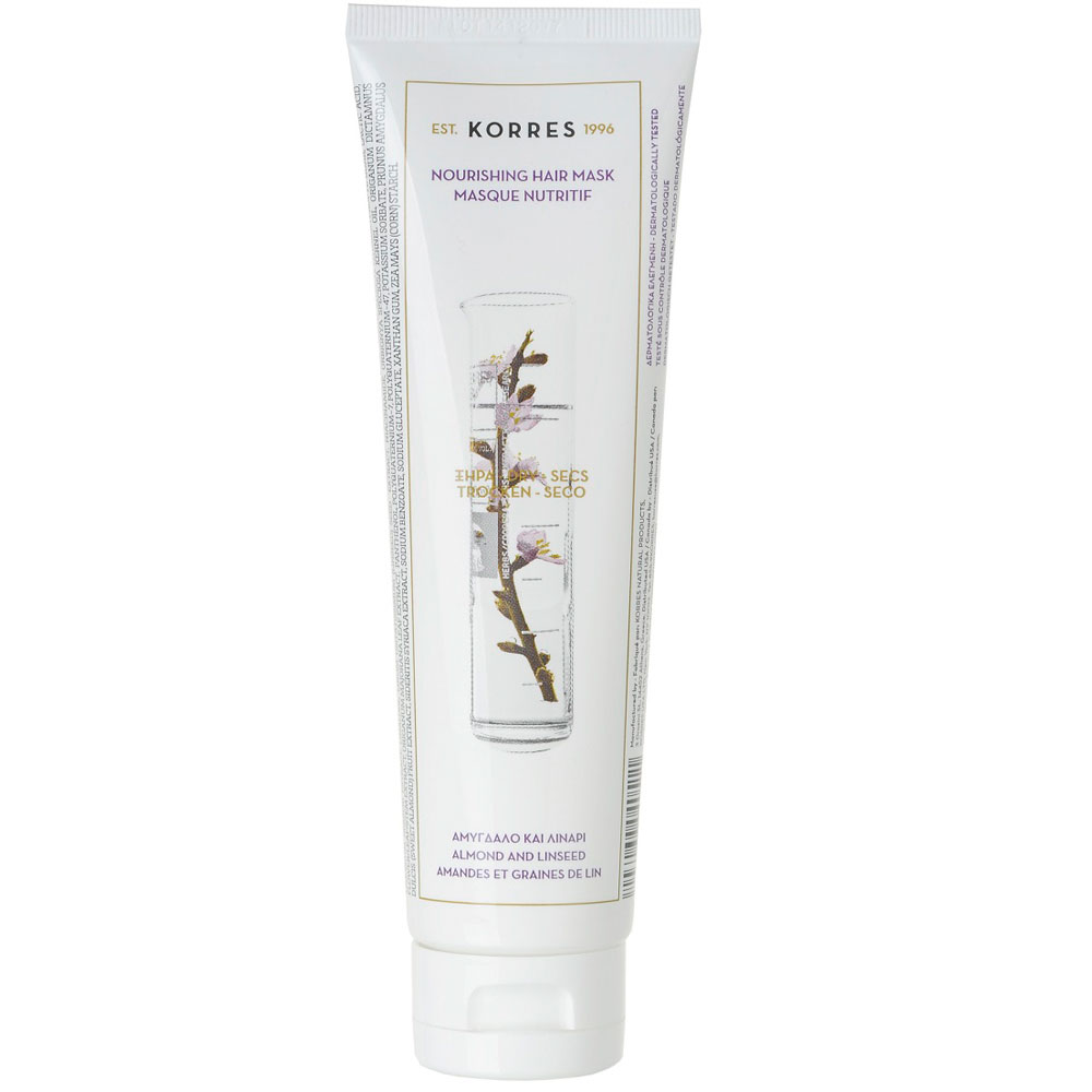 Korres Almond & Linseed Haarmaske für trockenes strapaziertes Haar