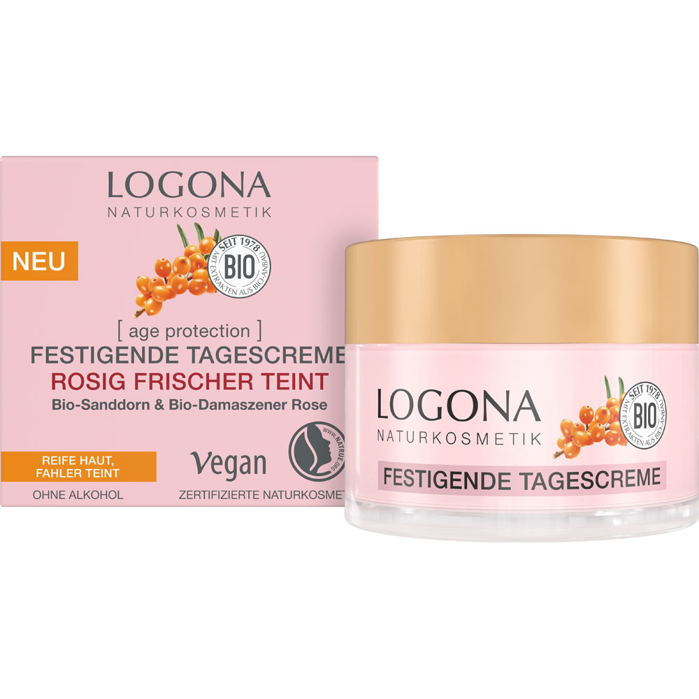 Logona AGE PROTECTION festigende Tagescreme rosig frischer Teint