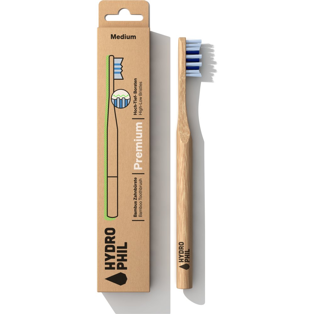 Hydrophil Bambus-Zahnbürste Premium Medium